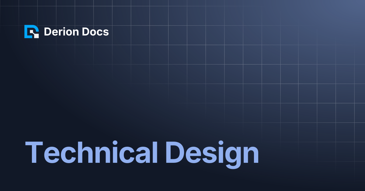 Technical Design | Derion Docs